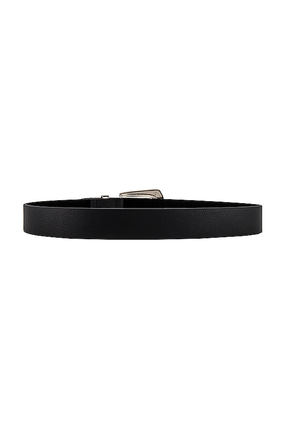 view 2 of 3 Jordana Mini Belt in Black & Silver