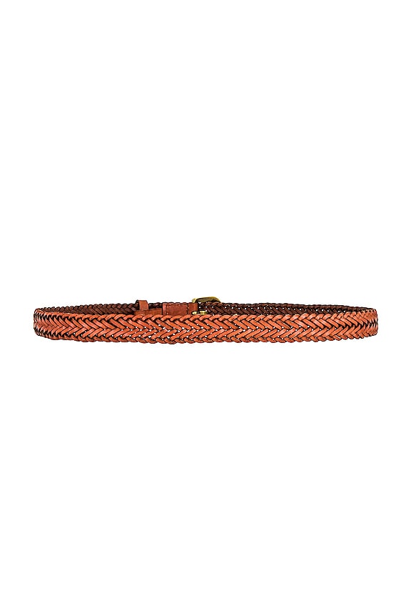 view 2 of 3 Tiana Mini Belt in Brandy & Brass
