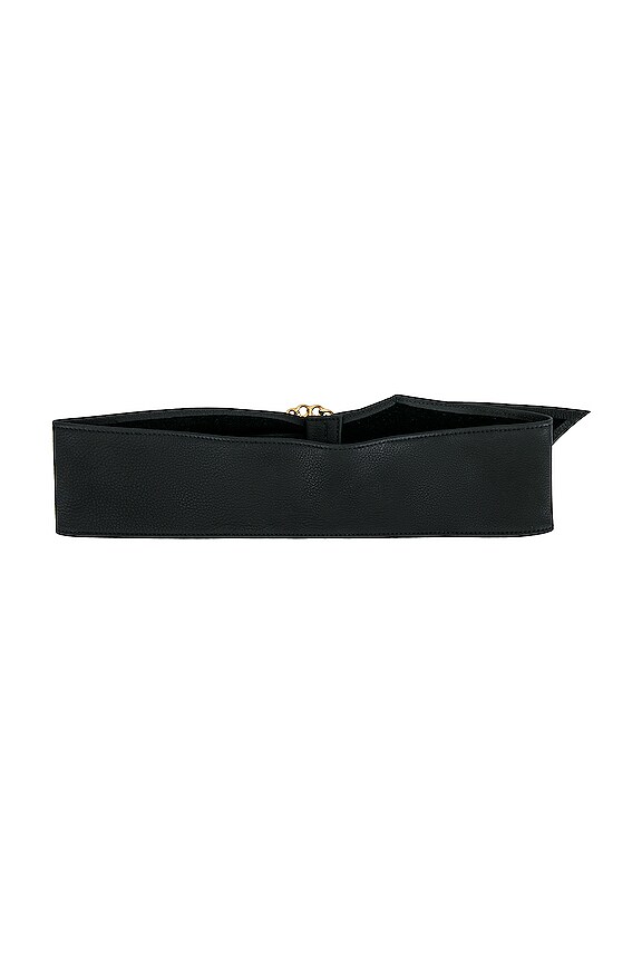 view 2 of 3 Margaux Mini Wrap Belt in Black & Gold