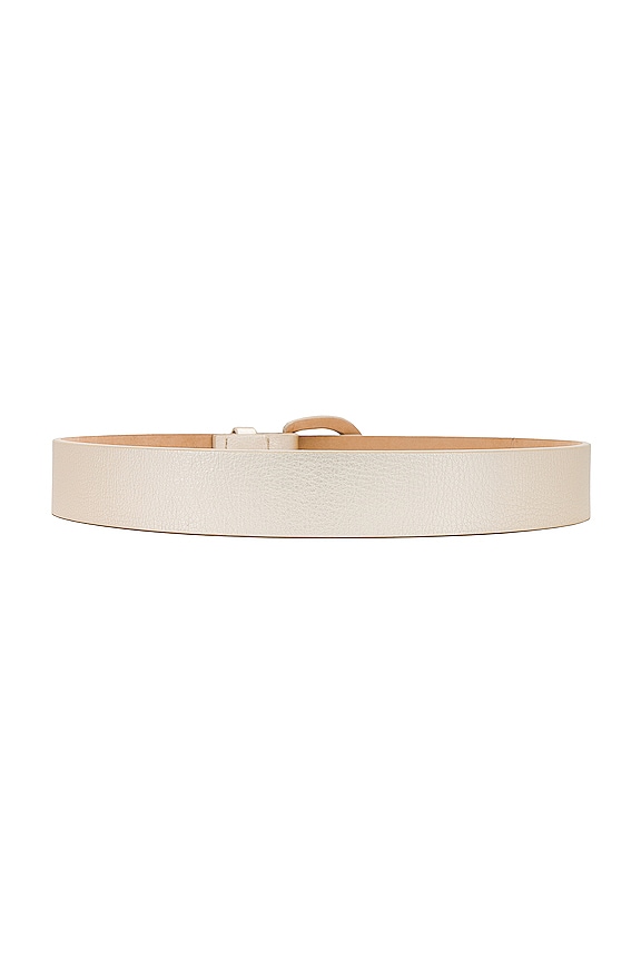 view 2 of 3 Yara Metallic Belt in Platinum