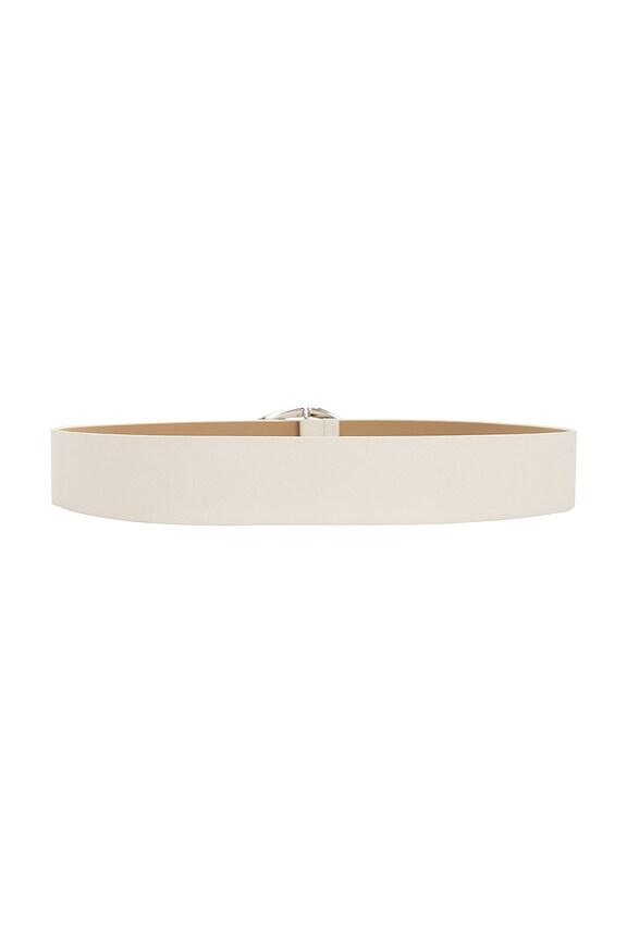 view 2 of 3 Edmond Mini Belt in Gesso & Silver
