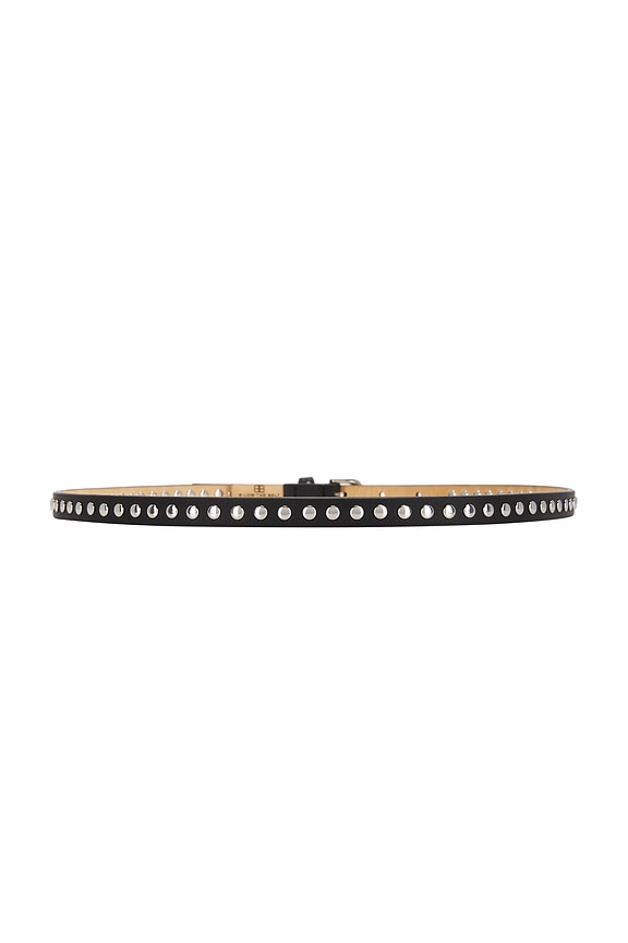 view 2 of 3 Liz Studded Belt in Black & Silver