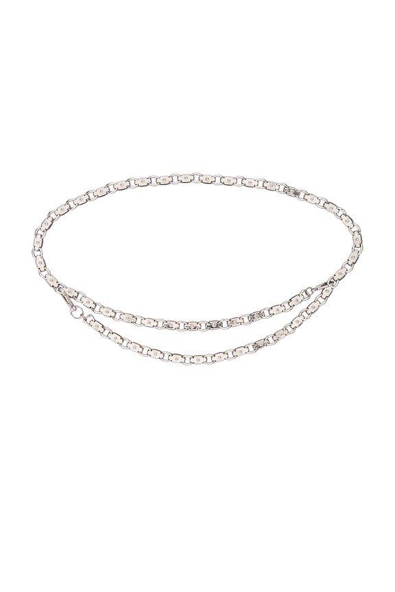 view 2 of 3 Etta Chain Belt in Silver