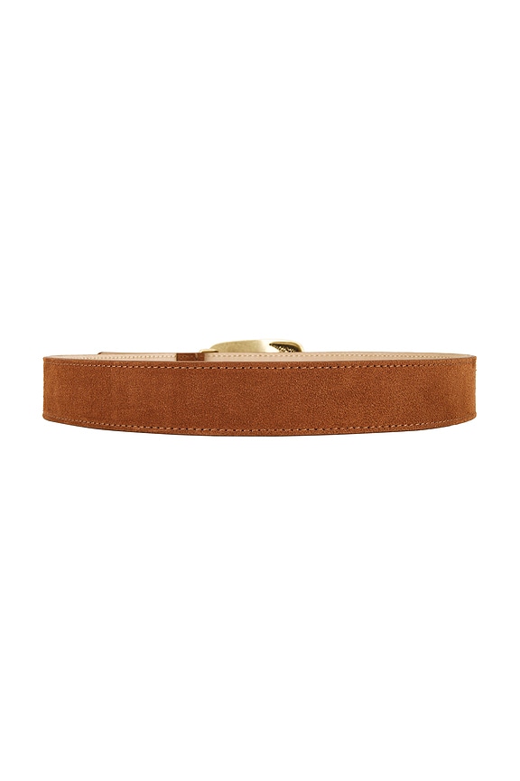 view 2 of 3 Leighton Belt in Cognac & Brass