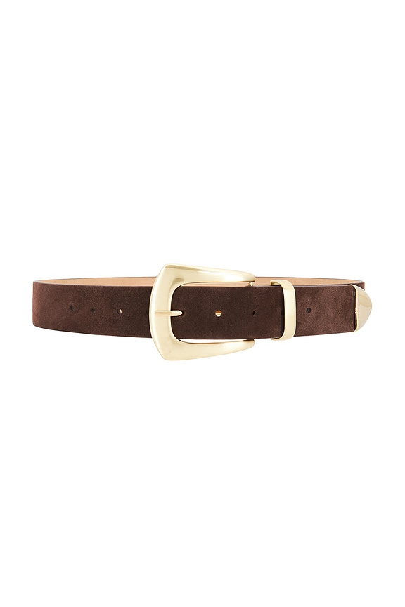 view 1 of 3 CEINTURE JORDANA in Chocolate & Brushed Brass