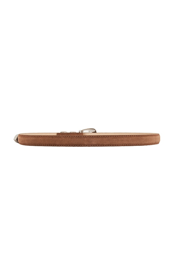 view 2 of 3 CEINTURE GUNNAR in Cognac & Silver
