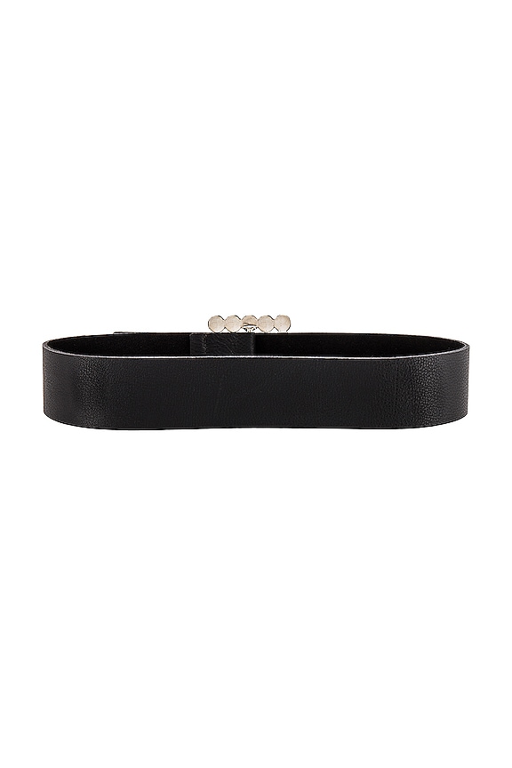 view 2 of 3 Diana Belt in Black & Silver