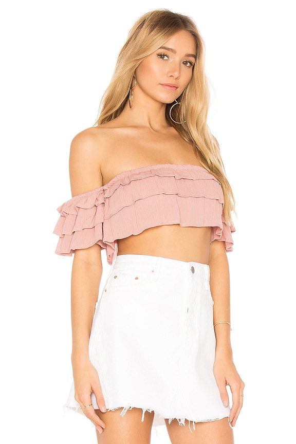 view 2 of 4 Lola Off the Shoulder Top in Nude Rose