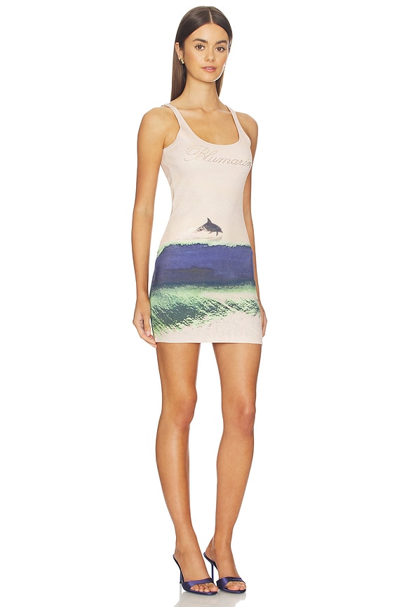 view 2 of 4 VESTIDO PRINT JERSEY in Purple & Grain