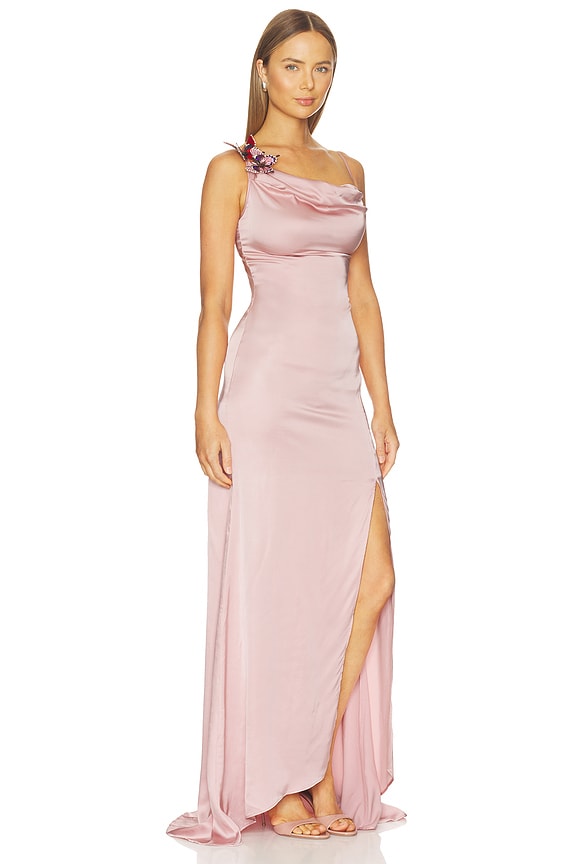 view 2 of 4 VESTIDO SATIN BUTTERFLY in Lilac Chiffon