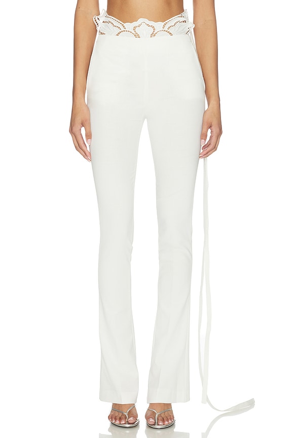 view 1 of 6 Compact Tailor Pant in White Pearl