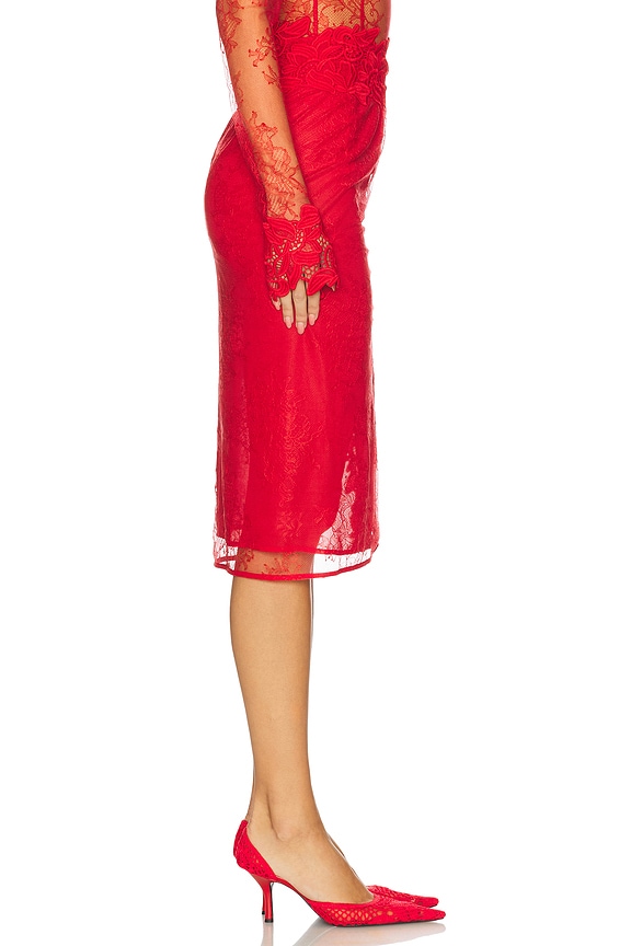 view 2 of 6 FALDA LACE in Lipstick Red