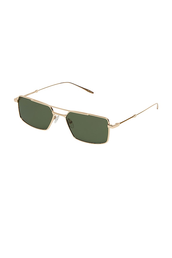 view 2 of 3 BARBARA 선글라스 in Light Gold & Green