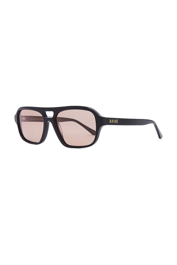 view 2 of 3 LUNETTES DE SOLEIL THE DELEVIGNE in Black & Caramel