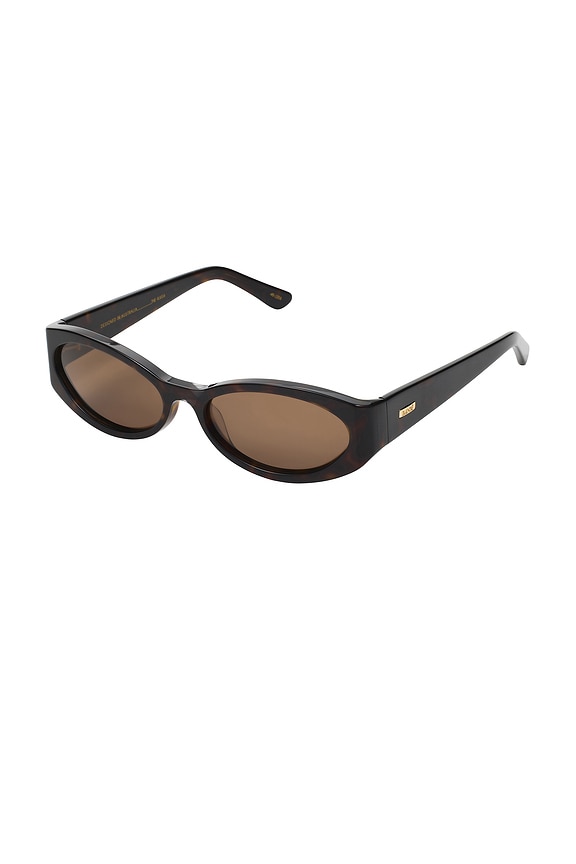 view 2 of 3 Kasia Sunglasses in Dark Havana Tort & Walnut