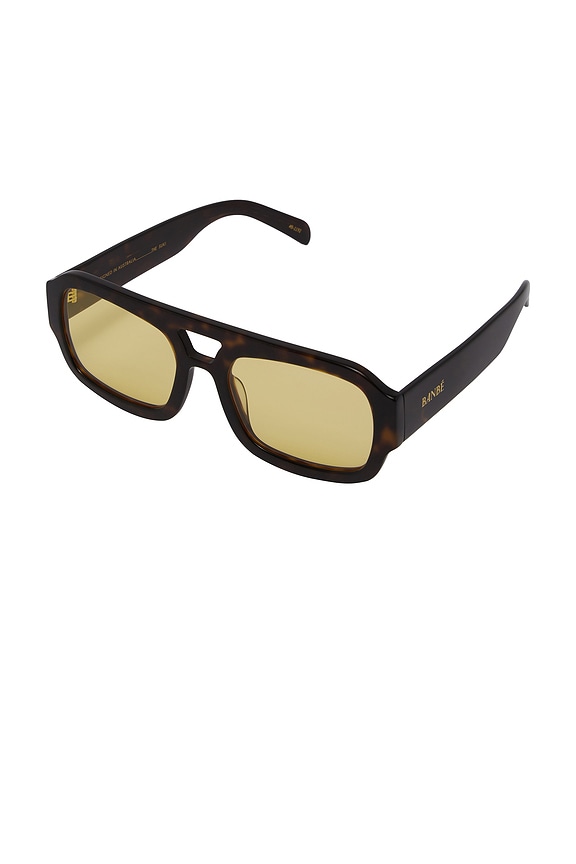 view 2 of 4 The Suki Sunglasses in Dark Havana Tort & Yellow