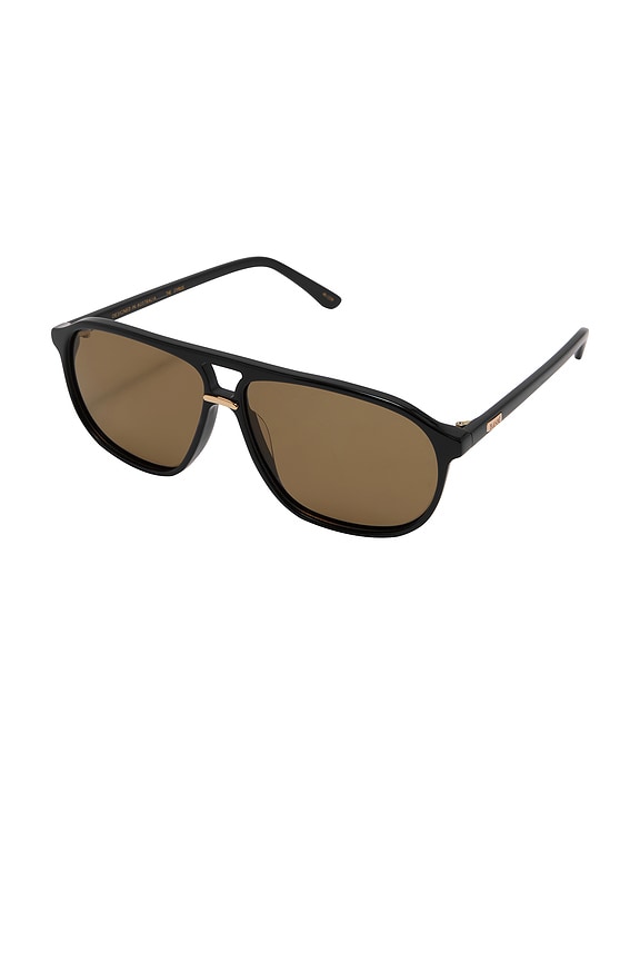 view 2 of 3 LUNETTES DE SOLEIL THE CYRUS in Black & Chocolate