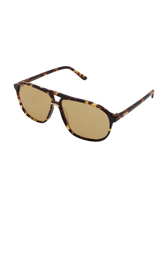 view 2 of 3 LUNETTES DE SOLEIL THE CYRUS in Amber Tort & Yellow