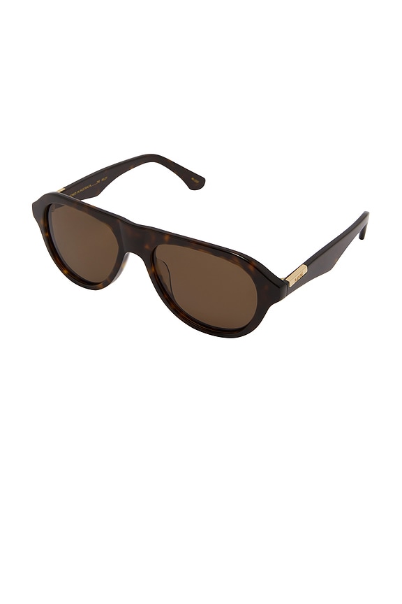 view 2 of 3 LUNETTES DE SOLEIL THE RILEY in Havana Tort & Chocolate