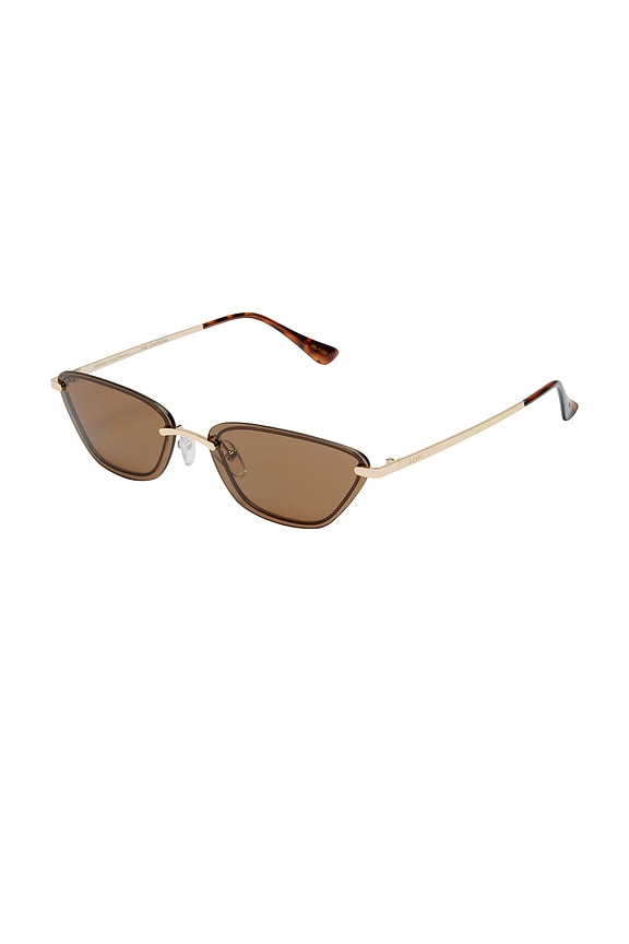 view 2 of 3 The Chandra Sunglasses in Light Gold & Chocolate