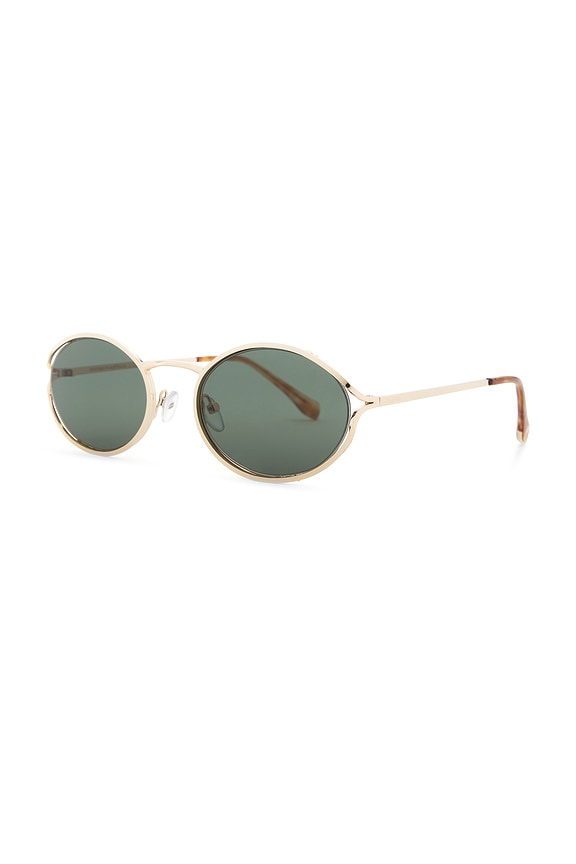 view 2 of 3 The Sampaio Sunglasses in Gold & Olive