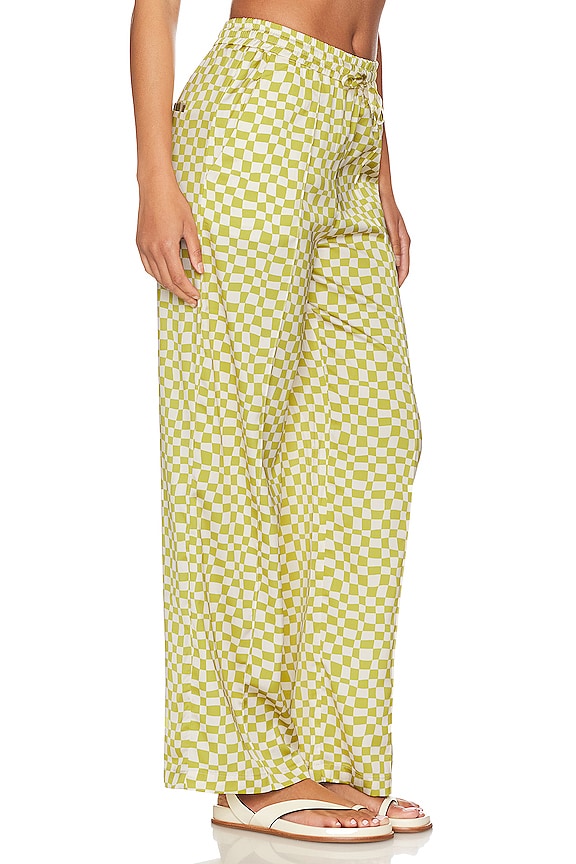 view 2 of 4 Fonda Pants in Green & White