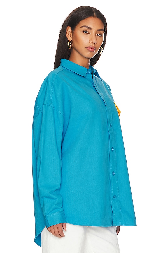 view 2 of 5 George Shirt in Cyan