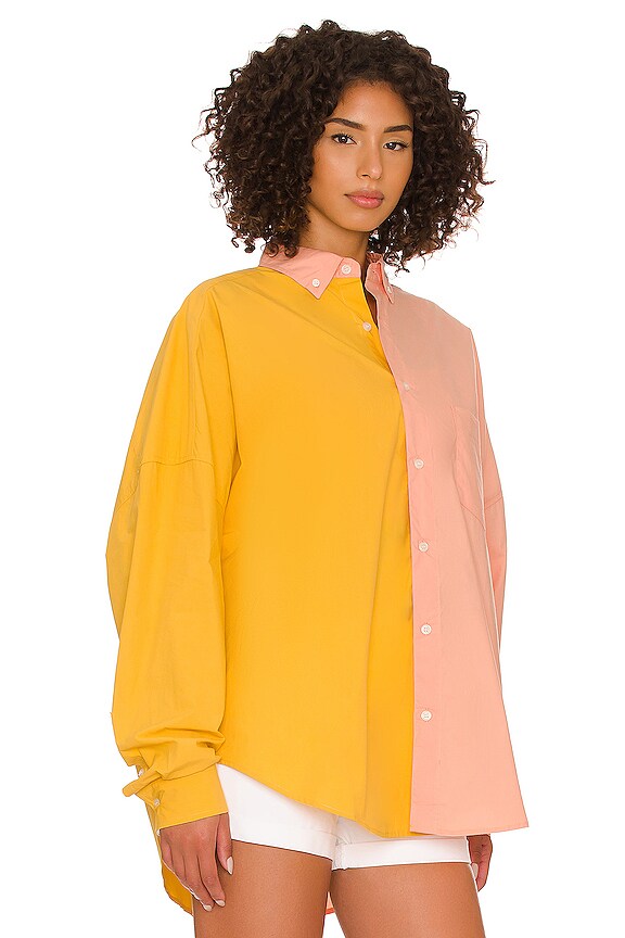 view 2 of 4 Henrietta Shirt in Mango & Peach