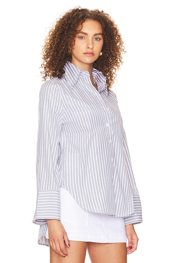 view 2 of 5 Fern Shirt in Grey White