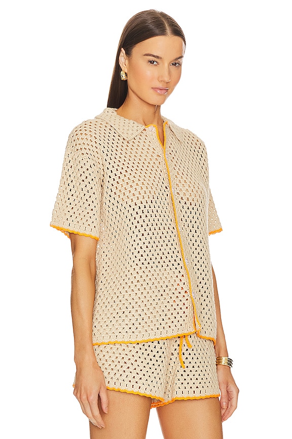 view 2 of 4 CHEMISE EN MAILLE CONNIE in Sand