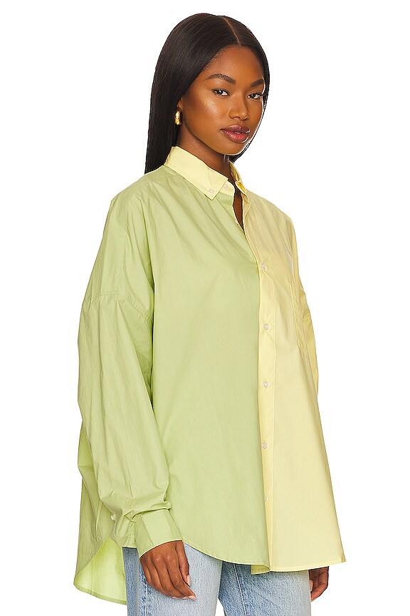 view 2 of 4 CAMISA HENRIETTA in Yellow & Green