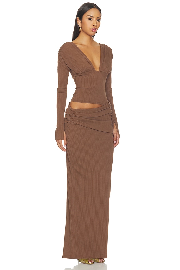 view 2 of 4 Agnes Maxi Dress in Chocolate