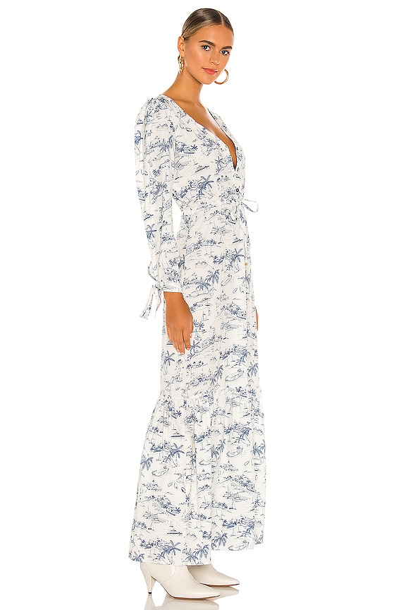 view 2 of 3 Zain Long Dress in Village Blue