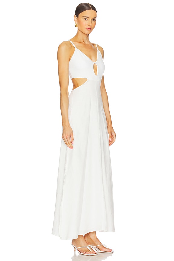 view 2 of 3 Joyful Long Dress in White