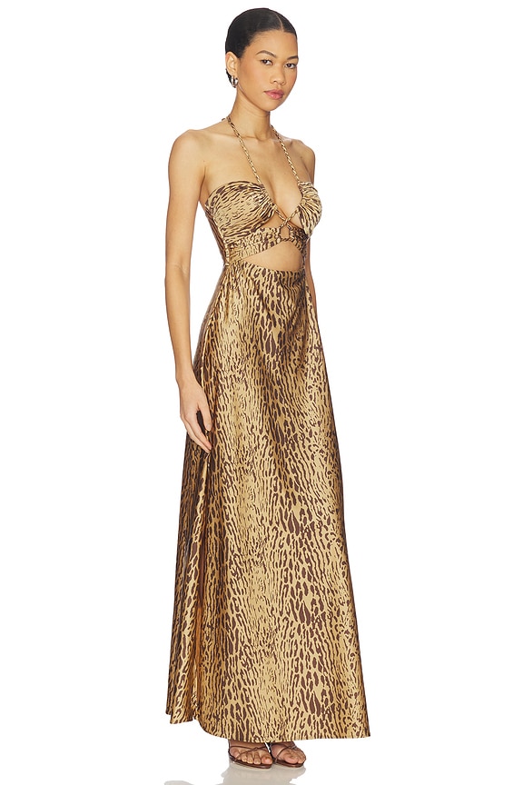 view 2 of 3 Dasha Long Dress in Luxor Skin