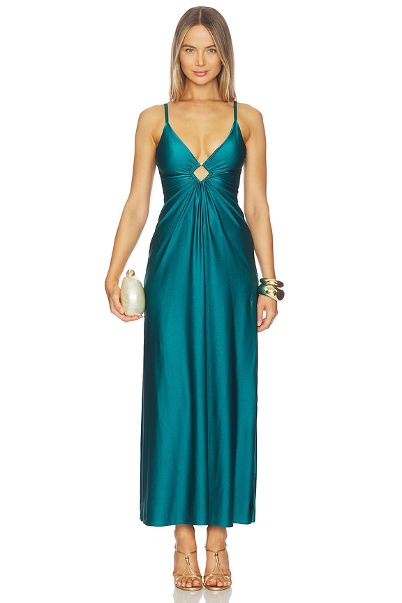view 2 of 4 Verona Dress in Emerald