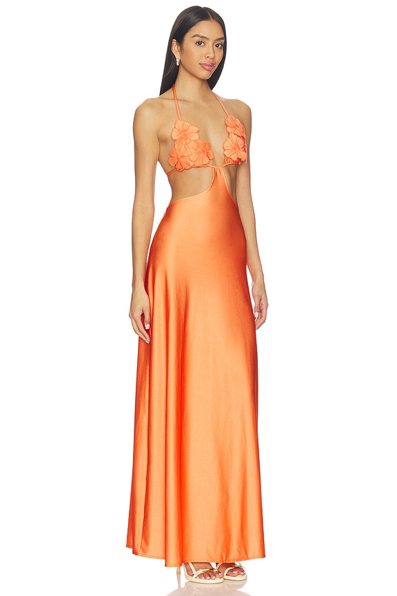 view 2 of 3 OCHRE 맥시원피스 in Coral