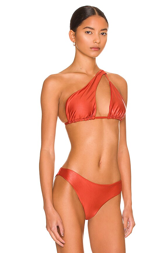 view 2 of 4 KATIE 비키니 탑 in Terracotta Shine