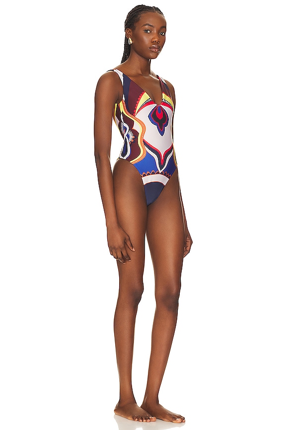 view 2 of 3 Kali Cheeky One Piece in Mai Tai