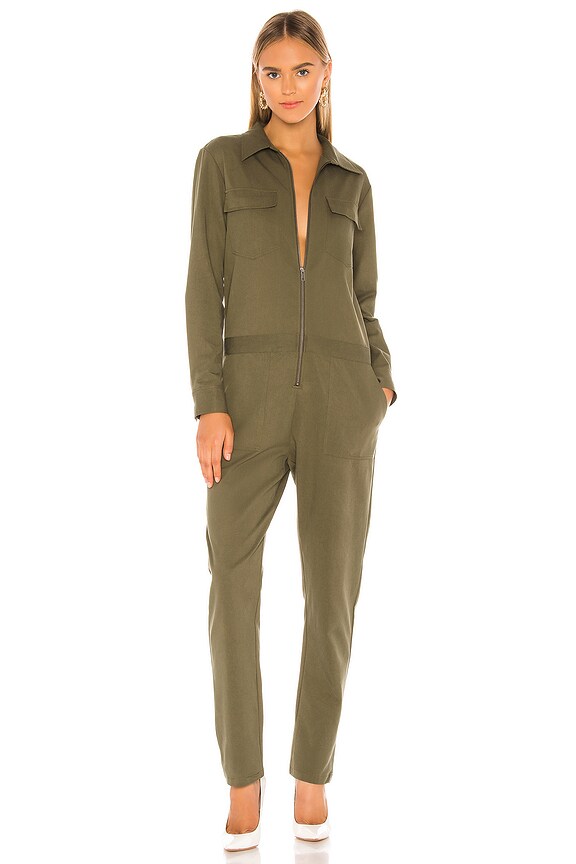 view 2 of 4 BLACK Utility Twill Jumpsuit in Army