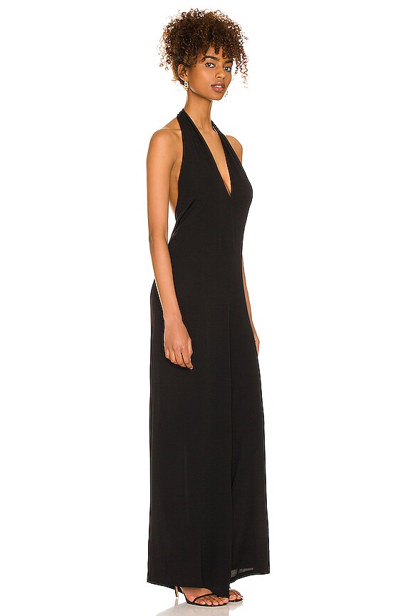 view 2 of 3 JUMPSUIT HALTER in Black