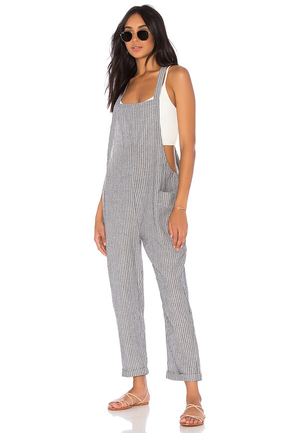 view 1 of 3 Seaside Stripe Jumpsuit in Black Stripe