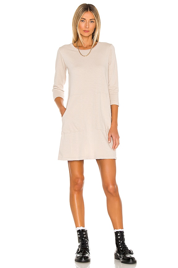 view 1 of 4 Sustainable Slub Terry Mini Dress in Sandy