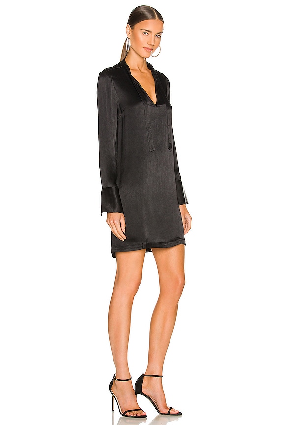 view 2 of 3 BLACK Sleek Textured Dress in Black