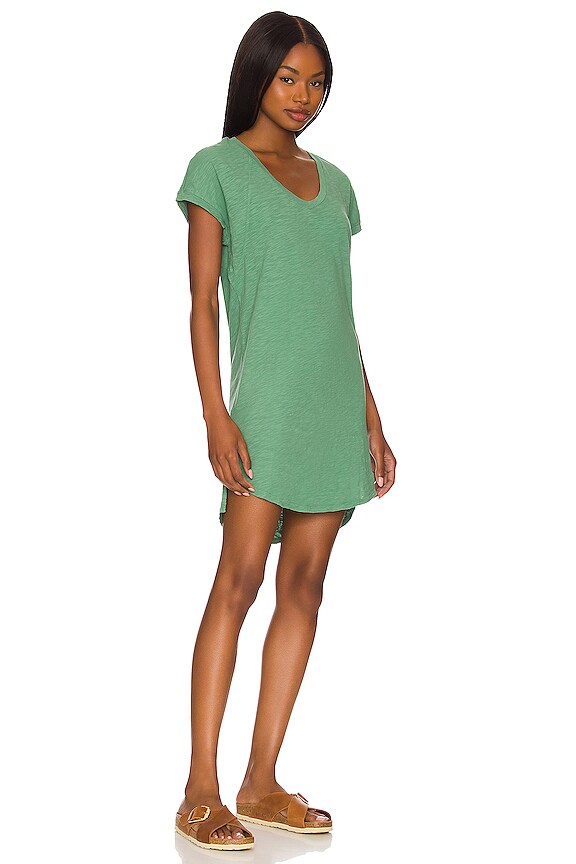 view 2 of 3 Robe t-shirt jersey flammé in Vine