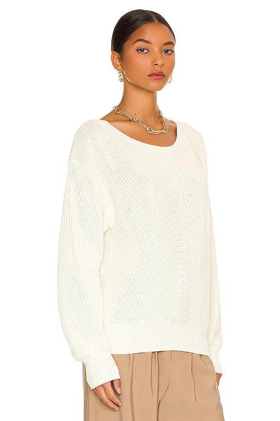 view 2 of 4 BLACK Cozy Cotton Sweater in Snow