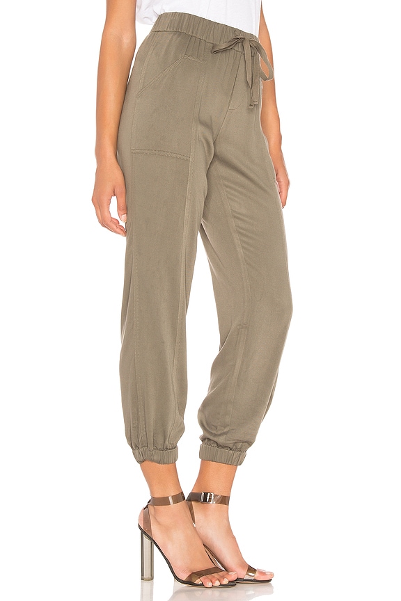 view 2 of 4 BLACK Twill Military Jogger in Army