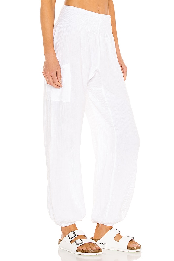 view 2 of 4 Beach Gauze Pant in White