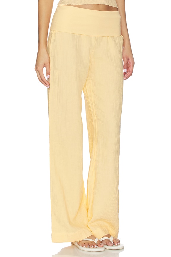 view 2 of 6 Fold Over Waist Beach Pant in Cantaloupe