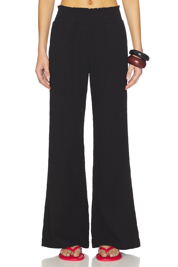 view 1 of 6 Wide Leg Beach Pant in Black